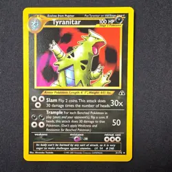 Pokemon TCG Tyranitar Neo Discovery 31/75 Rare 2001 Non Holo - Image 1