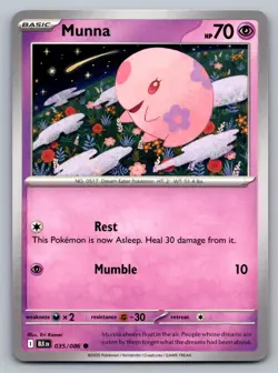 Pokemon TCG SV: Black Bolt Munna 035/086 - Image 1