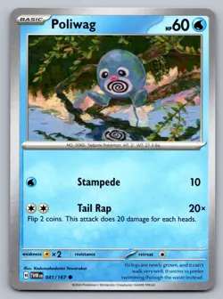 Pokemon TCG SV06: Twilight Masquerade Poliwag 041/167 - Image 1