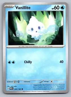 Pokemon TCG SV04: Paradox Rift Vanillite 043/182 - Image 1
