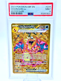 2023 English Pokemon Obsidian Flames HR Holo CHARIZARD 228/197 PSA 9 MINT - Image 1