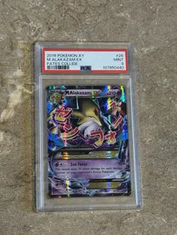 Pokemon M Alakazam EX Fates Collide 26/124 Ultra Rare Holo PSA 9 Mega EX - Image 1
