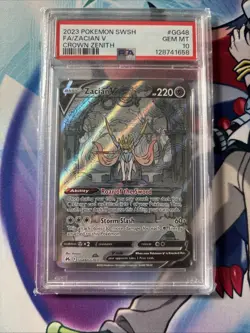 Pokemon Zacian V Crown Zenith Galarian Gallery Full Art #GG48 PSA 10 Gem Mint - Image 3