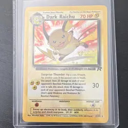 Pokemon Dark Raichu 83/82 Team Rocket Secret Rare Holo Unlimited WOTC 2000 - Image 1