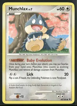 Munchlax 68/100 Common Majestic Dawn Pokemon Near Mint - Image 1