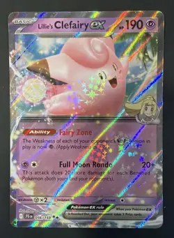🔥Pokemon TCG-Lillie's Clefairy ex-056/159-Sv09: Journey Together-Holo-M/NM!🔥 - Image 1