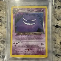 2002 POKEMON NEO DESTINY 6/105 DARK GENGAR-HOLO PSA 8 - Image 2