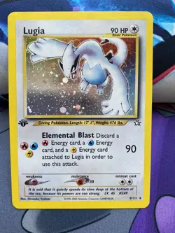 WOTC Pokemon 2000 1st Edition Lugia Neo Genesis 9/111 AMAZING Vintage HoloRARE!! - Image 1