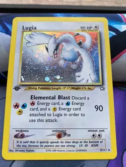WOTC Pokemon 2000 1st Edition Lugia Neo Genesis 9/111 AMAZING Vintage HoloRARE!! - Image 2