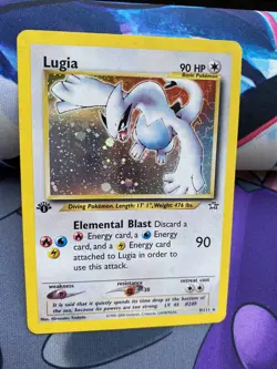 WOTC Pokemon 2000 1st Edition Lugia Neo Genesis 9/111 AMAZING Vintage HoloRARE!! - Image 3