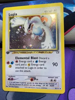 WOTC Pokemon 2000 1st Edition Lugia Neo Genesis 9/111 AMAZING Vintage HoloRARE!! - Image 5