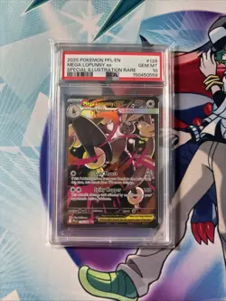 2025 POKEMON PHANTASMAL FLAMES SPECIAL ILLUSTRATION RARE MEGA LOPUNNY EX PSA 10 - Image 2