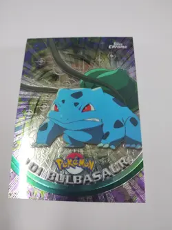 MINT Pokemon Topps Chrome Bulbasaur Holo #01 WOTC Vintage Great Foil - Image 1