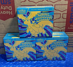 Pokemon Ascended Heroes Elite Trainer Box ETB Lot Of 3 BRAND NEW SEALED IN HAND - Image 1