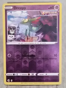 Dreepy Reverse Holo - 128/264 - Pokemon Fusion Strike Set - LP - Image 1