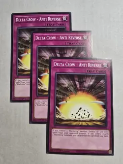3x Delta Crow - Anti Reverse 1st Edition Common L5DD-ENC24 Yu-Gi-Oh! - Image 1