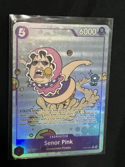 One Piece TCG Senor Pink OP10-067 Rare Alternative Art Royal Blood English NM - Image 1