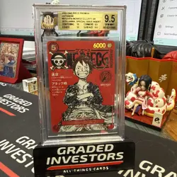 Monkey D. Luffy BGS 9.5 Gem Mint ST21-014 Promo ONE PIECE Magazine Japanese - Image 1