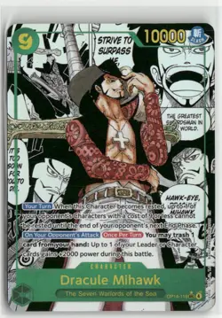 The Azure Sea's Seven #OP14-119 Dracule Mihawk (Manga). - Image 1