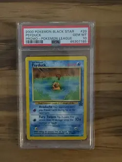 Pokemon League BLACK STAR PSYDUCK PROMO #20 PSA 10 Cert # 65307185 - Image 2