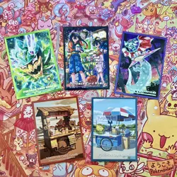 Japanese Pokemon Center Single Card Sleeve Set (5) - Mask of Change 2024 - Image 1