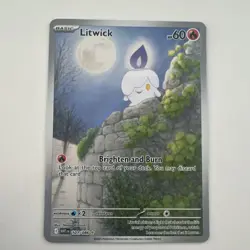 Pokemon Litwick White Flare 101/086 Illustration Rare NM - Image 1
