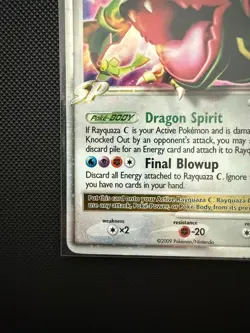 Rayquaza C Lv.X DP47 2009 Black Star Promo Diamond & Pearl Holo Pokemon Card - Image 5