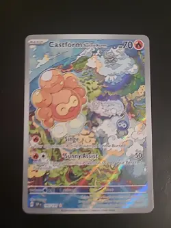 Castform Sunny Form 195/191 - Illustration Rare - Surging Sparks Pokemon NM - Image 1