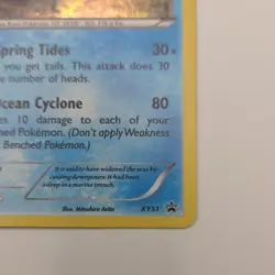 Pokemon Kyogre XY51 XY Promo Holo Basic 130 HP English 2015 TCG Card - Image 2