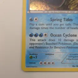 Pokemon Kyogre XY51 XY Promo Holo Basic 130 HP English 2015 TCG Card - Image 3