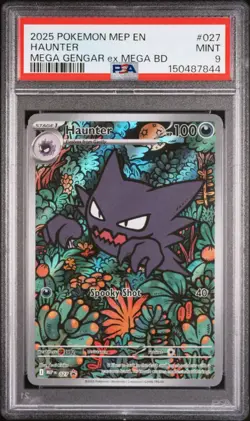 Haunter MEP 027 MINT PSA 9. Pokemon Black Star Promos - Mega Gengar EX B.D. - Image 1