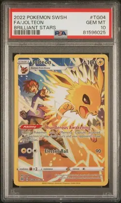Jolteon TG04/TG30 GEM MINT PSA 10. Pokemon SW&SH Brilliant Stars - Image 1