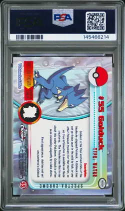 Golduck #55 Spectra Chrome MINT PSA 9. Pokemon T.V. Topps Chrome - Image 2