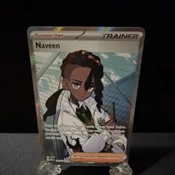 Pokemon TCG Naveen Trainer-Supporter Full Art Holo 122/088 English Card - Image 1