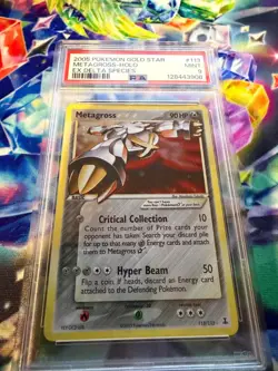 Pokemon Metagross Gold Star 113/113 Holo Swirl PSA 9 Mint Ex Delta Species - Image 2