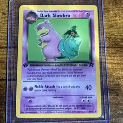 Pokemon TCG: Dark Slowbro 29/82 Team Rocket 1st Edition LP RARE 2000 - Image 1