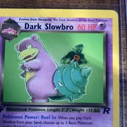 Pokemon TCG: Dark Slowbro 29/82 Team Rocket 1st Edition LP RARE 2000 - Image 3