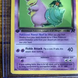 Pokemon TCG: Dark Slowbro 29/82 Team Rocket 1st Edition LP RARE 2000 - Image 5
