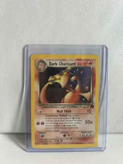 Pokemon TCG Dark Charizard 4/82 Holo Rare Card Team Rocket LP - Image 1
