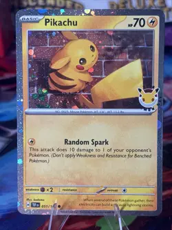 Pikachu Pokemon Day 2026 051/162 30th Anniversary Promo Pokemon TCG MINT - Image 1
