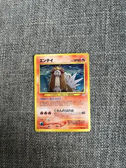 Entei SWIRL No.244 Holo Neo Revelation Pokemon Card Japanese, LP - Image 1