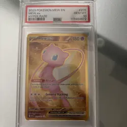Mew ex 2023 Pokemon Scarlet Violet 151 #205 PSA 10 - Image 1