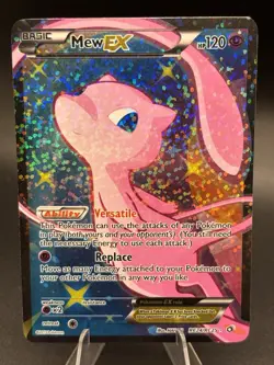 Pokemon Mew EX Ultra Rare Full Art Holo Legendary Treasures RC24/RC25 120 HP - Image 1