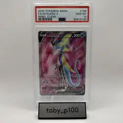 PSA 10 Inteleon V Pokemon TCG SWSH Rebel Clash 180/182 2020 #180 - Image 1