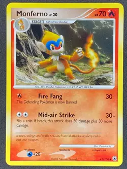 Pokemon Monferno 41/100 MD Majestic Dawn NM - Image 1