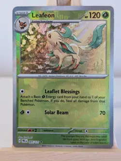 Pokemon TCG Lefeon 005/131 Master Ball Reverse Prismatic Evolutions - Image 1