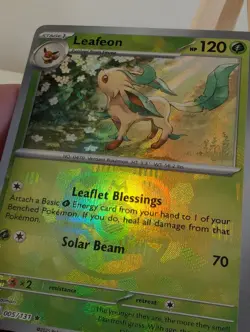 Pokemon TCG Lefeon 005/131 Master Ball Reverse Prismatic Evolutions - Image 2