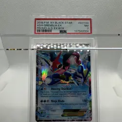 2016 POKEMON XY BLACK STAR PROMO #XY133 ASH-GRENINJA EX PROMO-A.G. EX BOX PSA 7 - Image 4