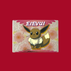 EEVEE (EIVUI)--JAPANESE MEIJI EMBOSSED PROMO FOIL POKEMON CARD - Image 1