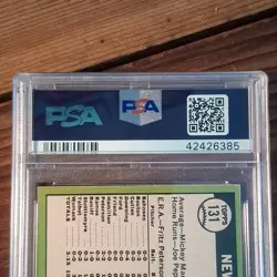 1967 Topps Yankees Team Card #131 with Mickey Mantle PSA 7.5 - Image 4